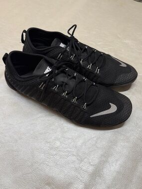 Nike Free 1.0 Cross Bionic 2 Trainers in Black with Silver Swoosh.